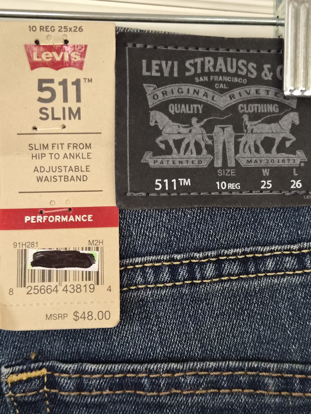 Levi's 511  Kids Slim Jeans - Picture 6 of 7